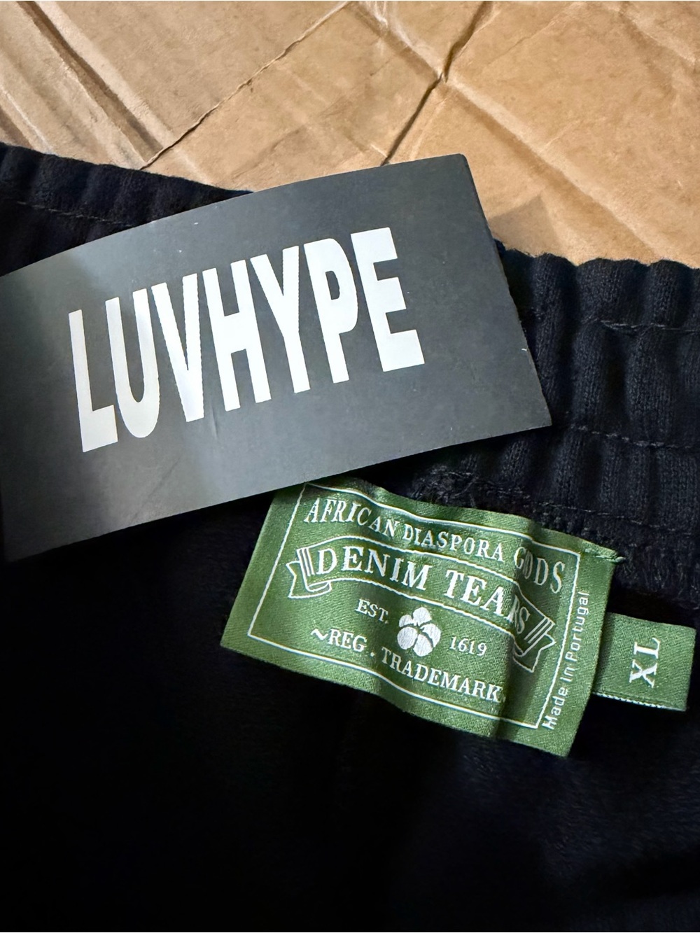 Black Denim Tears Sweatpants - Picture 3 of 4